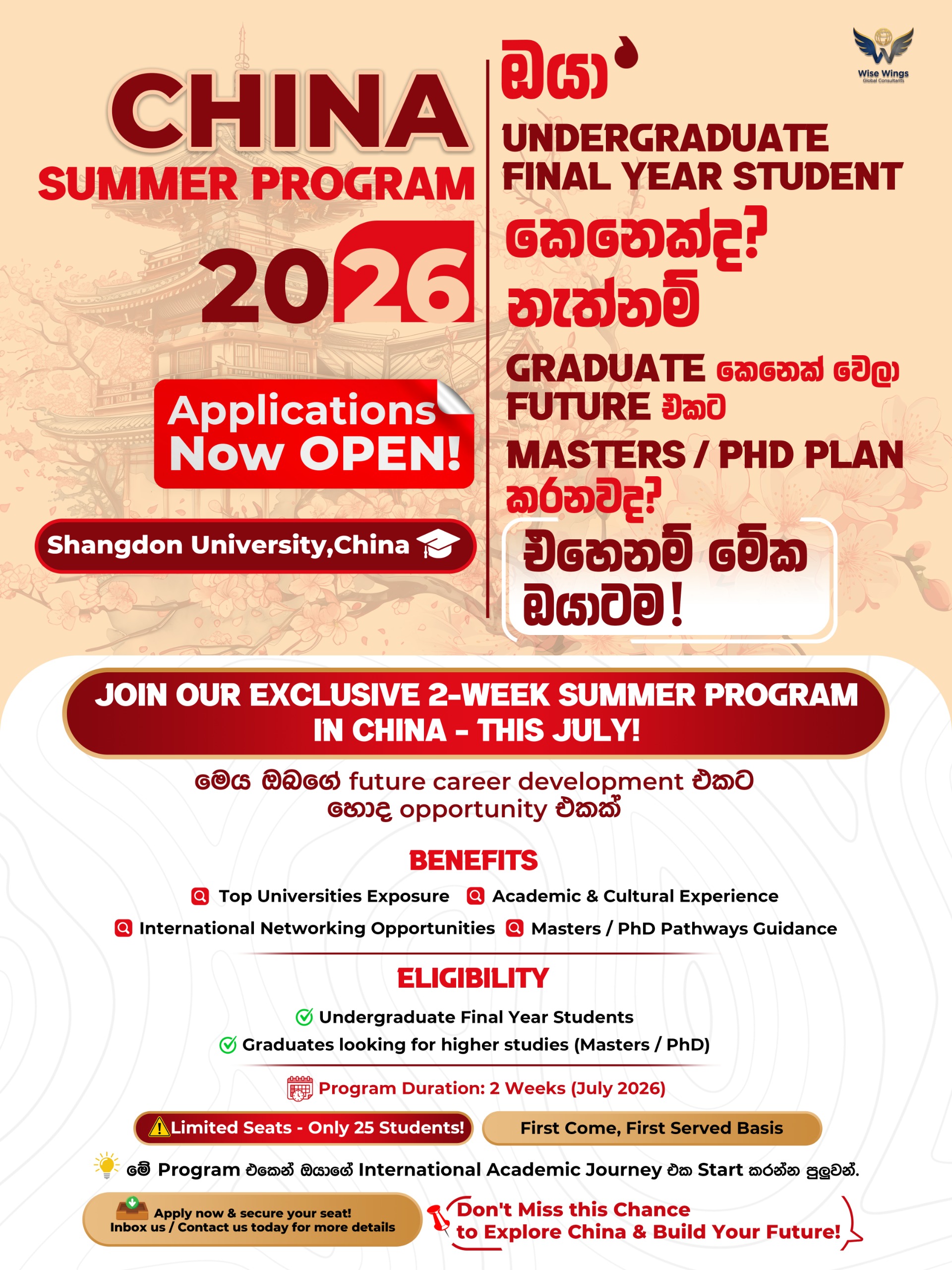 China Summer Program 2026